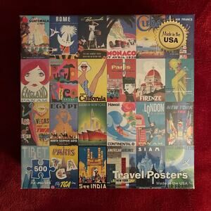 NIB American Travel Posters Jigsaw Puzzle - 500 Pieces